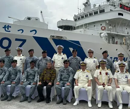 Kapal Patroli Jepang Settsu Singgah di Pelabuhan Priok, Bawa Misi Anti-Pembajakan